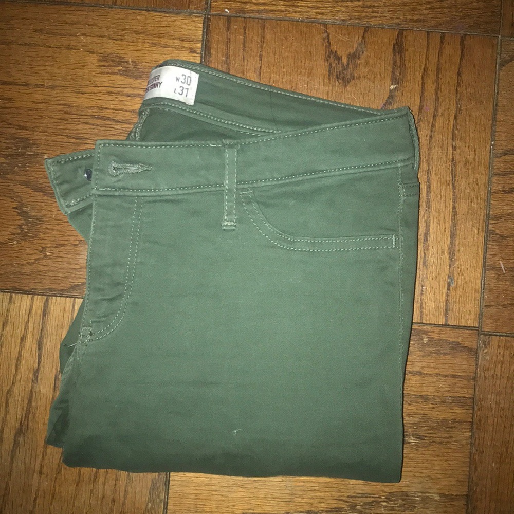 Hollister army green jeans